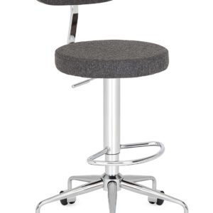 Alfa Arkalıklı Tekerlekli Bar Taburesi